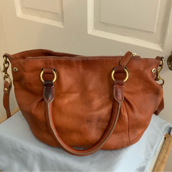 J Crew Leather Bag with Strap - Picture 2 of 7